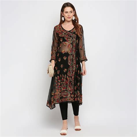 Indiankala4u | Hand-Embroidered Chikankari Kurtas & Kurta Sets