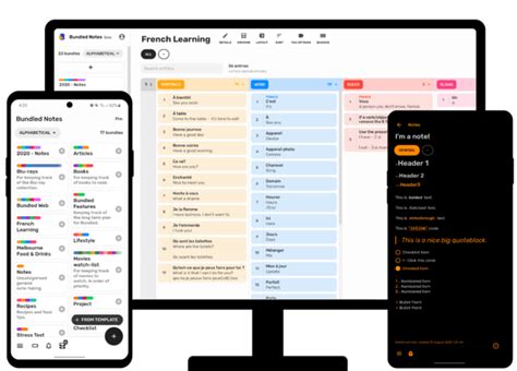 Note Taking Android 的图像结果