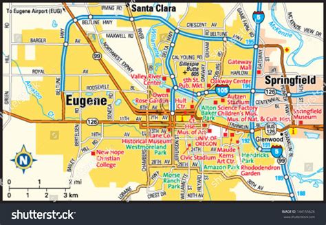 Map Of Downtown Eugene Oregon