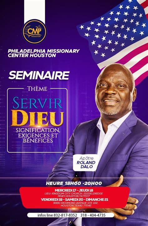 Special Seminar with Apotre Roland Dalo, 9990 Richmond Ave suite 102 ...