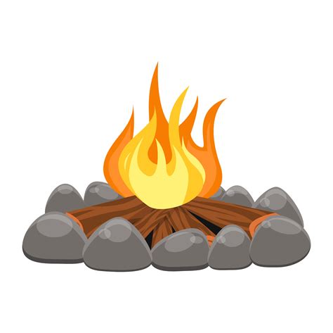 Camp Bonfire Clipart Free