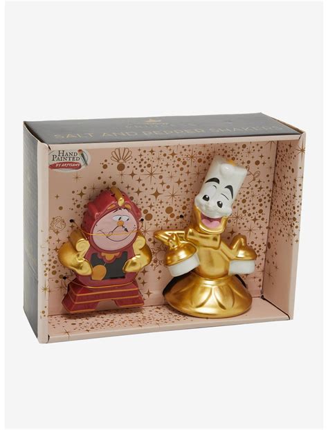 Disney Beauty and the Beast Cogsworth & Lumiere Salt and Pepper Shakers ...