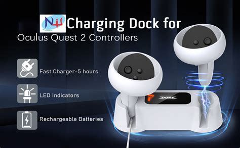 New World Charging Dock for Meta Quest Oculus Quest 2 Controllers,VR ...