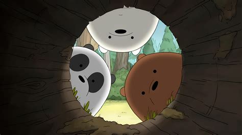 We Bare Bears HD Desktop Wallpaper - Peekaboo