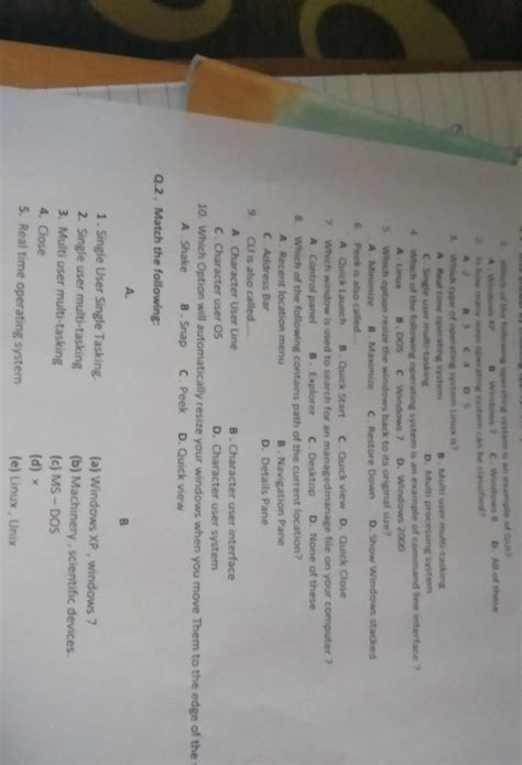 Give answer by chosing appropriate options - Brainly.in