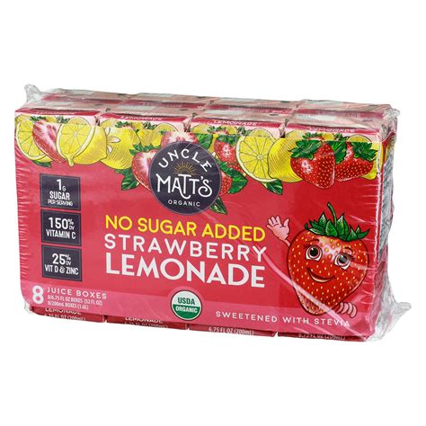 Uncle Matts Organic Organic Strawberry Lemonade Juice Box - 54 fl oz 1 ...