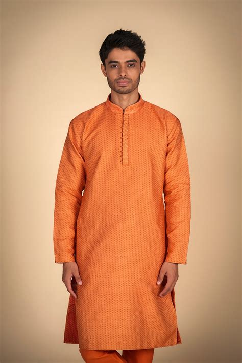 Kurta Pajama Set for Men's in Red – Elegant Ethnic Attire – Dulha Ghar