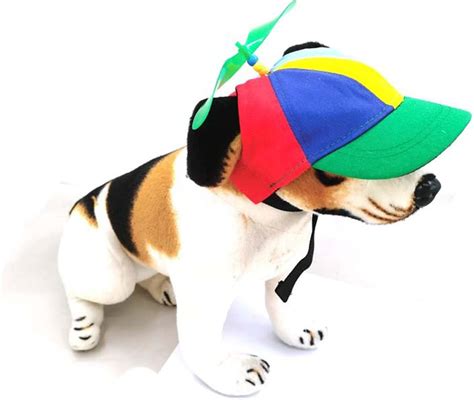 Amazon.com : Dog Hat, Dog Propeller Hat with Ear Holes, Adorable ...