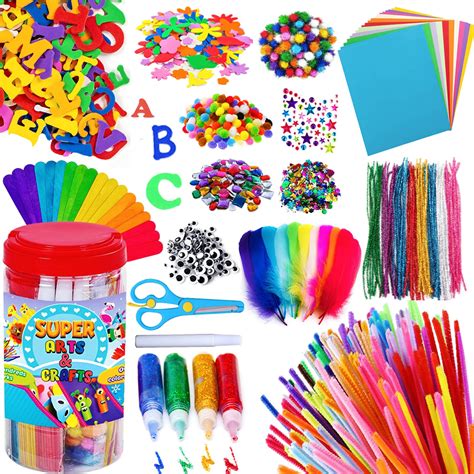 Amazon.com: Goody King Arts and Crafts Supplies for Kids - Craft Art ...