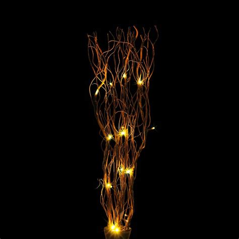 Buy 3 ft. 16 LED Natural Willow Twig Artificial Christmas Tree Lighted ...