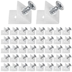 120 Pcs Drawer Wedges with Screws, Drawer Bottom Support Brackets ...