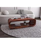 CHETAK FURNITURE 47 Inch Length Solid Sheesham Wood Centre Coffee Table ...