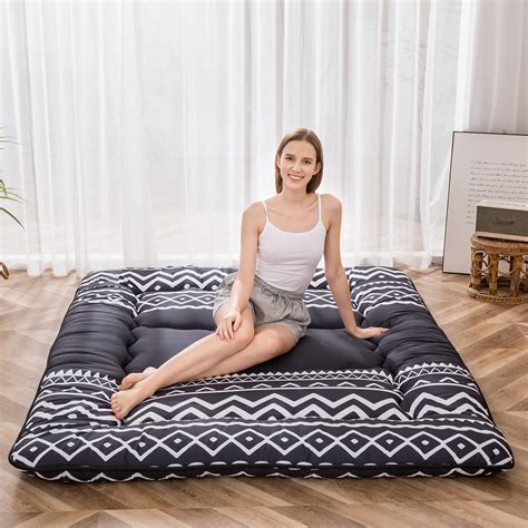 Japanese Floor Mattress Futon Mattress Thicken Sleeping Pad Roll Up ...