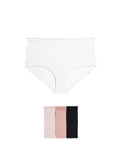 Buy 4pk Microfibre High Rise Shorts at Marks & Spencer