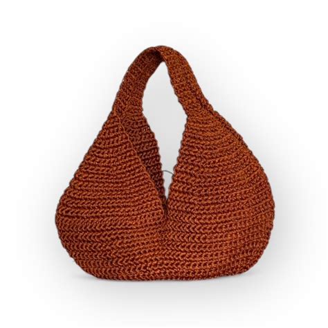 Bolso Redondo en Fibra Natural de Fique Ocre