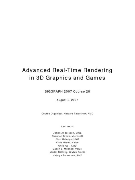 Real-Time Computer Graphics 的图像结果