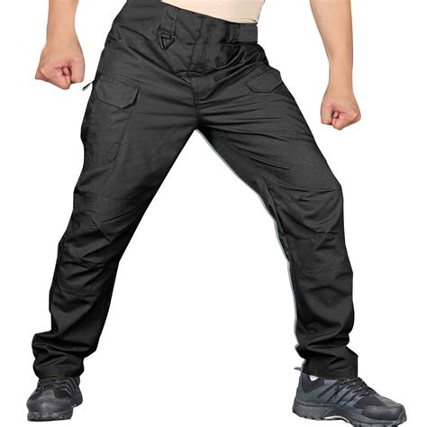 Buy Men’s Waterproof Tactical Pants Lightweight Work Durable Cargo ...