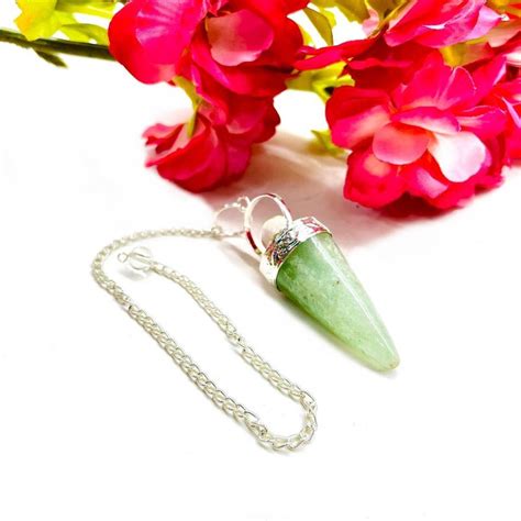 Shop Genuine Green Aventurine Pendulum online at Talk to Crystals