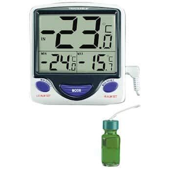 Traceable Jumbo Fridge Freezer Digital Thermometer With Calibration 1 ...
