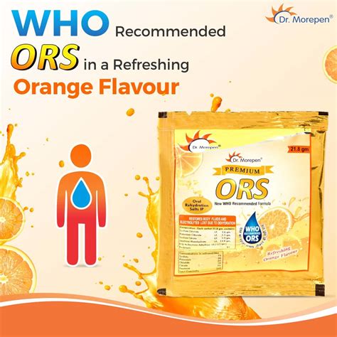 Buy DR. MOREPEN ORS POWDER SACHETS LIQUID HYDRATION DRINK ORANGE ...