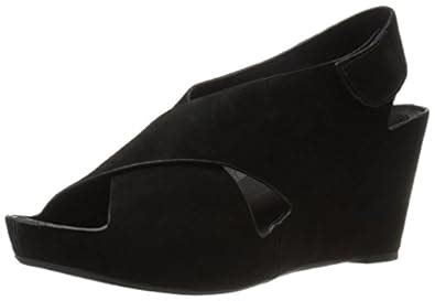 Johnston & Murphy Women's Tori Wedge Sandal, Black, 9.5 M US : Amazon ...