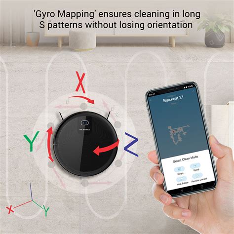 Milagrow BlackCat 21 Full Wet and Dry Robotic Vacuum Cleaner - TPSTech ...