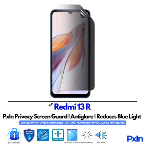 Privacy Screen Guard for Redmi 13 R Mobile | No.1