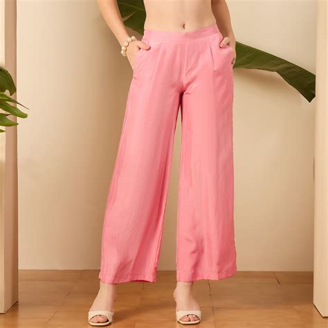 Pink Straight Pants | First Resort by Ramola Bachchan