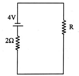 In the circuit, the value of R (in Ω ) is so chosen that thermal power ...