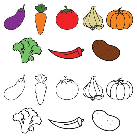 Vegetables Drawing Pictures