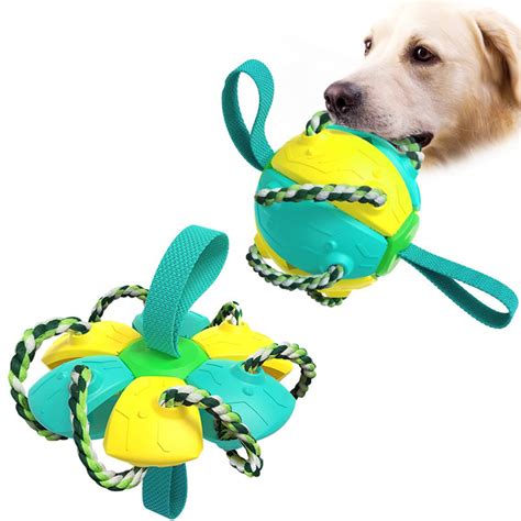 Buy LORSER Yellow-2023 New Interactive Flying Disk Ball Dog Toy,Flying ...
