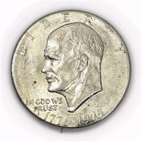 1976 Eisenhower Bicentennial Dollar Coin "d" Mint Mark Uncirculated ...