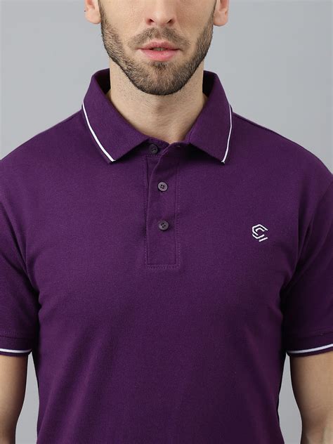 Purple Classic White Tipping Polo – Color Capital