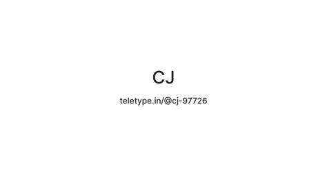 CJ — Teletype