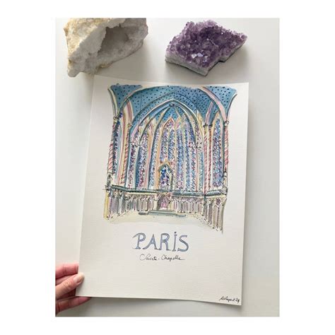 Original drawing of Paris, Sainte-Chapelle – AguaLuz Editions