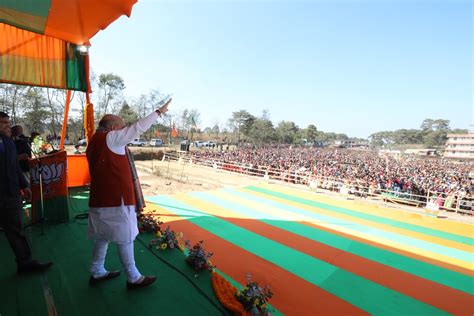 BJP National President, Shri Amit Shah addressing public meetings in ...
