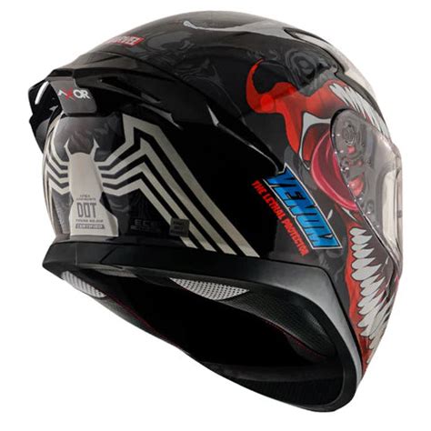 AXOR APEX MARVEL VENOM HELMET BLACK RED – BikeFormers
