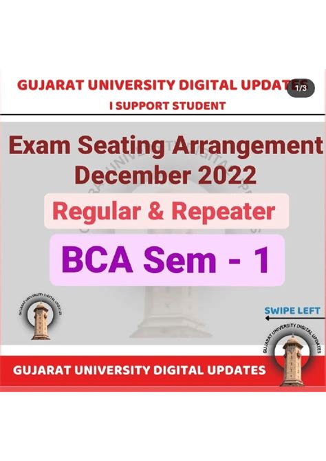 Fybca UNI. EXAM Seat Arrangment. - BCA - Studocu