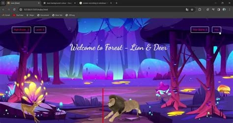 Image result for JavaScript Build a Lion Game