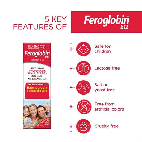 Buy Feroglobin B12 Liquid – Iron & Vitamin B12 | Vitabiotics