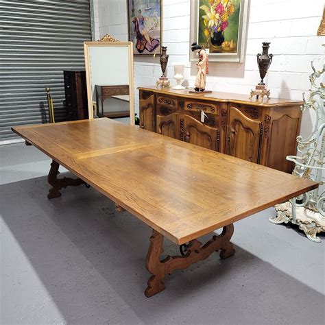 Bespoke Spanish Style Three Meter Long Dining Table – Moonee Ponds Antiques