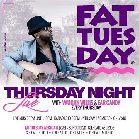 Thursday Nights at Fat Tuesday w/ Vaughn Willis & Vanessa Renee 10-23 ...