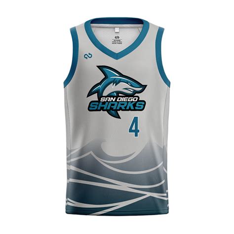 San Diego Sharks Authentic Alternate Jersey | Sharks Basketball Store