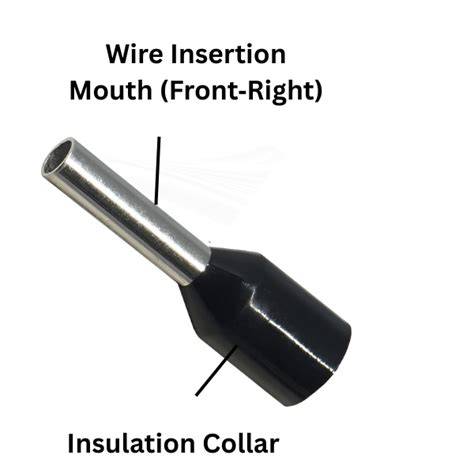 E1508 Crimp connector (1.5 Sq.mm) Black pack 20