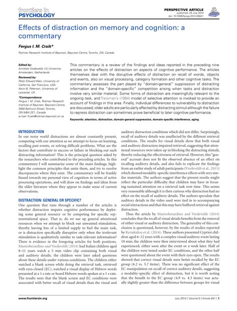 Image result for Distraction Effects