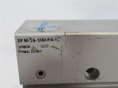 Buy Festo 170914 DFM-16-100-PA-KF Guide Cylinder 16mm Bore 100mm Stroke ...