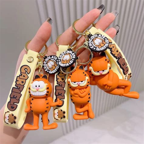 Penny Wise® Cute 3D Garfield Keychain & Bag Charm | Comes With A Hook ...