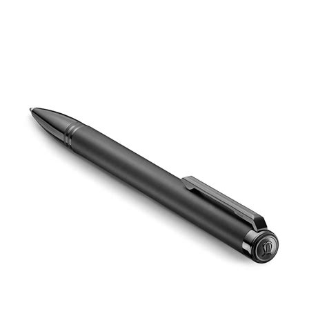 LAPIS BARD Contemporary Torque Ballpoint Pen - Matte Black with Shiny