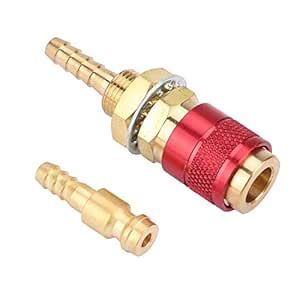 M6 Quick Connector Set Quick Water Cooled Gas Adapter Fitting Hose for ...