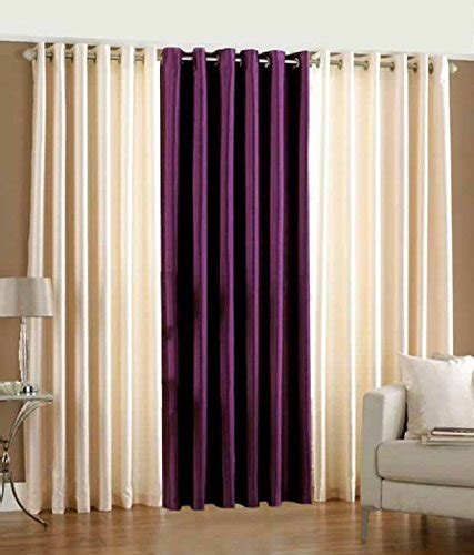 Homefab India Pack of 3 Royal Polyester Door Curtains - 7 feet ...